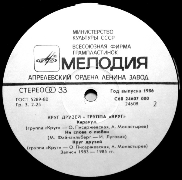 Обработка песен круга. Группа круг круг друзей 1986. Группа круг пластинка. Пластинка круг друзей. Группа круг винил.